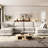 Modular With Double-layer Cushions And Built-in Storage Feature Modern Practical Solution