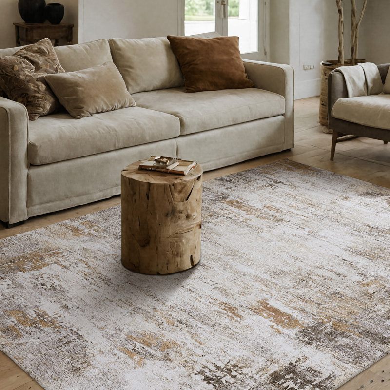 Machine Washable Oriental Rug, Rectangle 4'11" x 8'