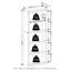 Bibliothèque standard H 63,5 "x l 24,6" Wendi-1047355383