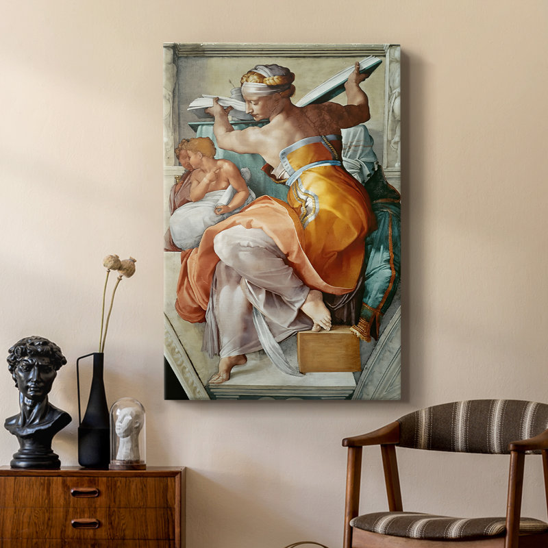 Sibylle libyen - toile tendue par Michelangelo, 18 x 27
