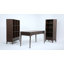 Bibliothèque Harper en bois massif de style Mid-Century 60 "avec tablettes ouvertes et pieds fuselés-1234477565