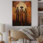 Art tribal amérindien, vision tribale I sur bois-1971027230