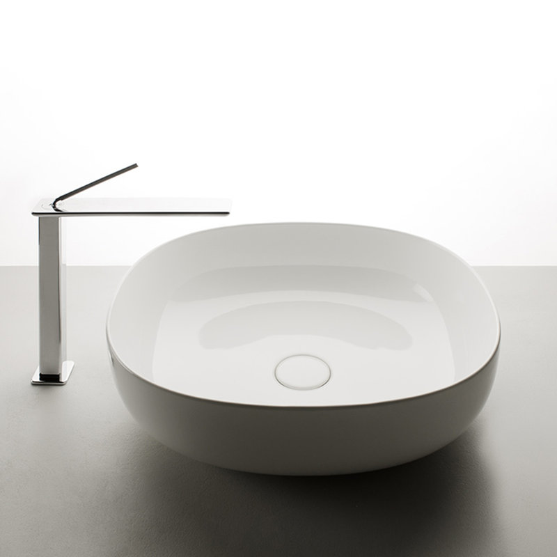 Pod 19.7'' L Bathroom Sink, Glossy White