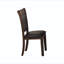 Table de salle à manger transitionnelle 5 pièces avec rallonge autoportante et 4 chaises d'appoint rembourrées brun clair rustique-991178431
