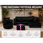 4 Seater Velvet Sofa & Chaise-134973896