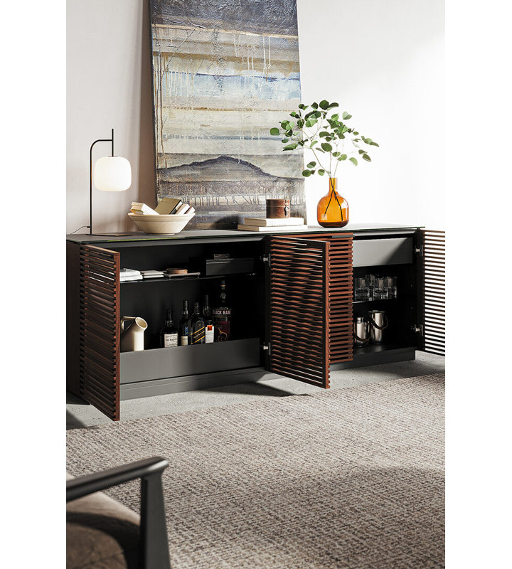 Corridor 79.25'' W Sideboard, Chocolate/Stained Walnut