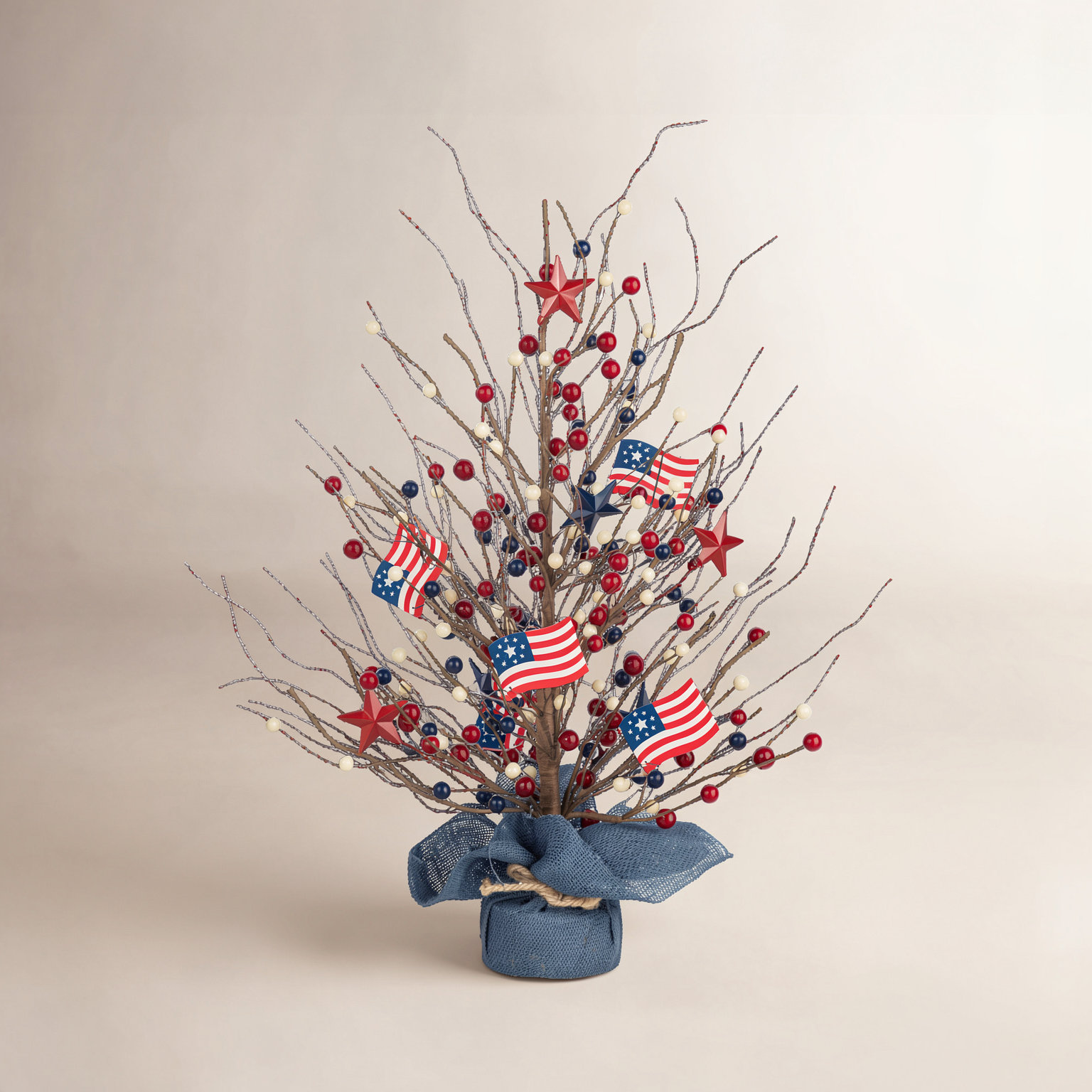 Patriotic Berry Tabletop Tree