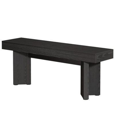 Banc de table de cuisine à pieds triangulaires, rangement pour chaussures