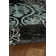 Tapis floral noir / gris Bloomington