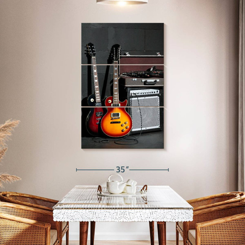 Abarca, instruments de musique et amplificateur, H 32 po x l 20 po