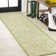 Demians Bohemian Textured Weave Floral Green/Cream Indoor/Outdoor Rug