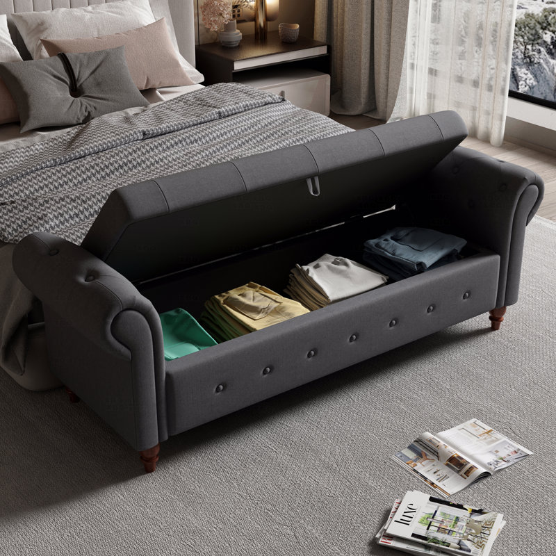 Bed Bench, Grey