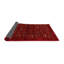 Tapis de zone rouge/brun/crème contemporaine-280224834