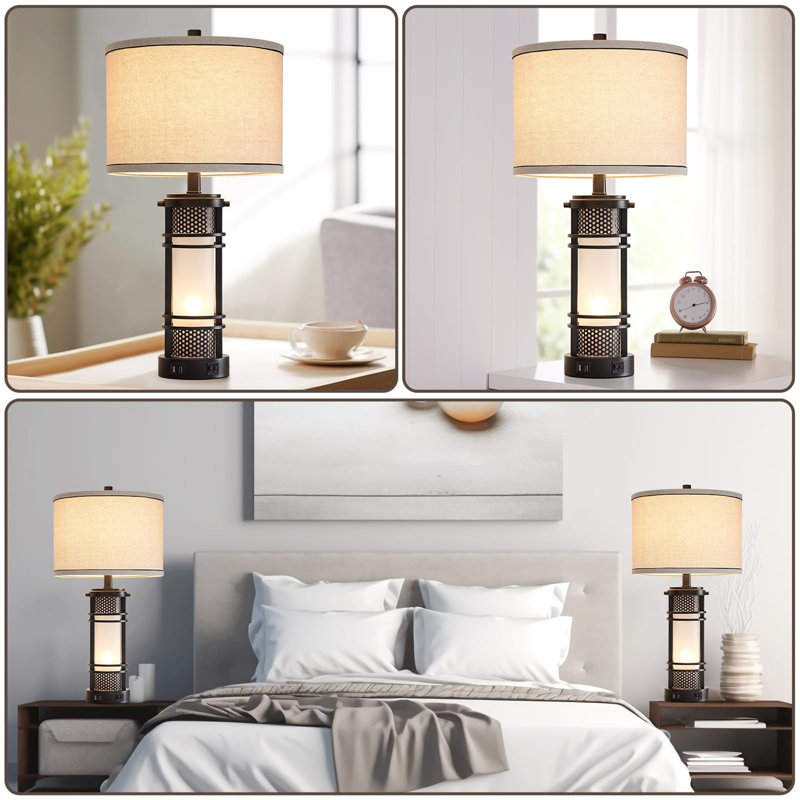 Set of 2 Table Lamps for Living Room