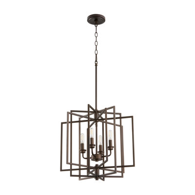 Lustre géométrique à 4 lumières Melora