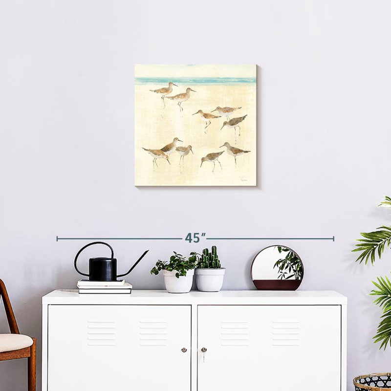 Brampt Sandpipers White, 20" H x 20" W