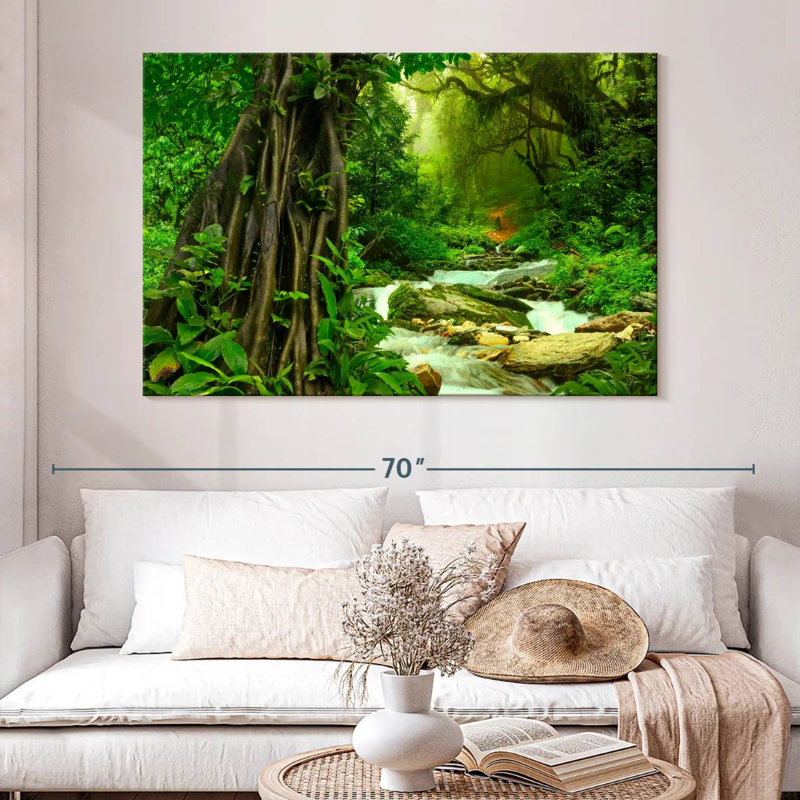 Enchanting Deep Rainforest, 34" H x 51" W