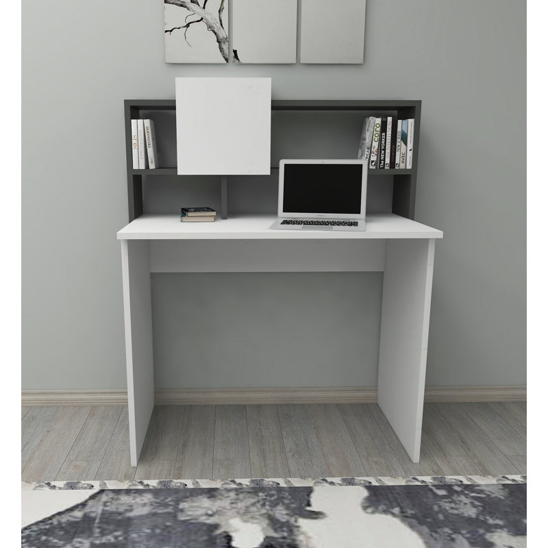 Bureau Hango, Blanc / gris anthracite
