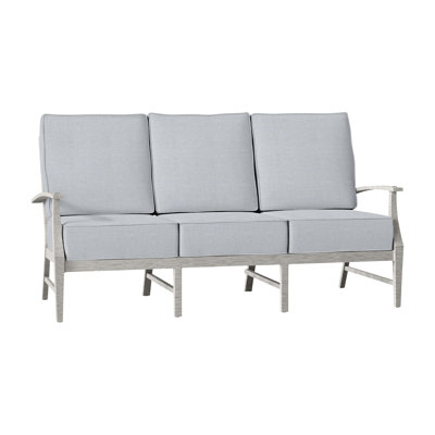 Croquet 76" Wide Outdoor Patio Sofa with Cushions