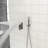Wall Mounted Shower With 12 Inch Dual Heads - Square, Square Head Mounted, Finish-115806961