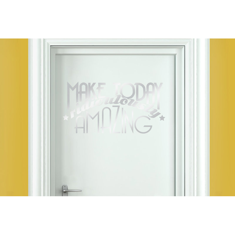 Wall Decal, Shiny Silver