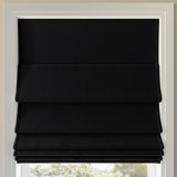 Sun Zero Morin Velvet 100% Blackout Cordless Roman Shade