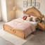 Lit plateforme en bois avec lattes et tête de lit-76887592-76887594