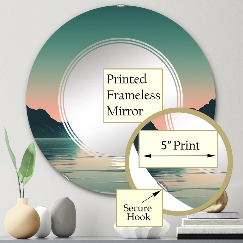Miroir mural Wetzell, 24 po x 24 po