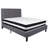 Aluino Panel Tufted Upholstered Platform Bed and Pocket Spring Mattress-1875416633-1875416639