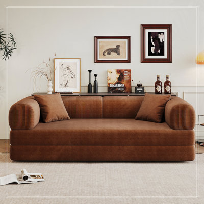 Boneless Convertible Sleeper Sofa, Foldable Floor Couch No Assembly