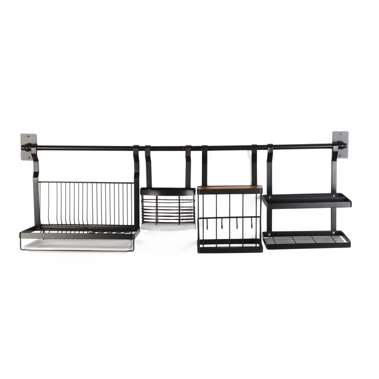 Wall-mounted rack℡☸┅304 stainless steel dish rack sink drain rack kitchen  rack wall-mounted storage