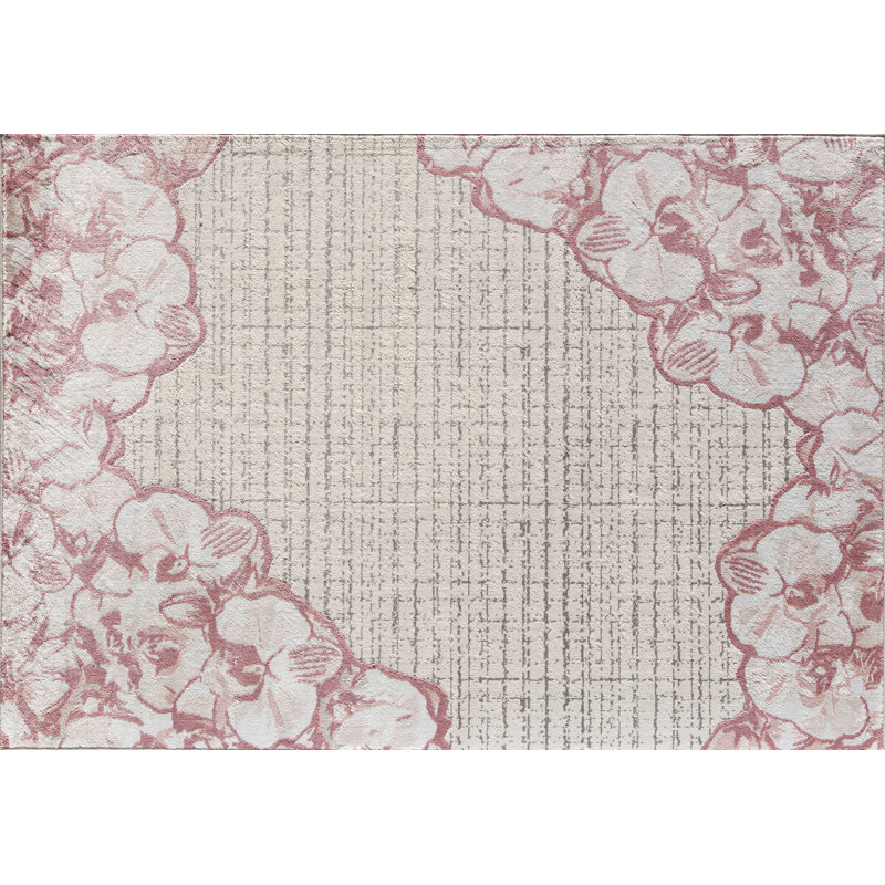 Tapis rose Vera, Rectangle 2 pi x 4 pi