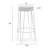 Upholstered Velvet Counter Stool with Steel Frame