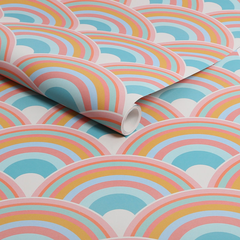 Geometric Wallpaper Double Roll, Sky