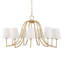 Lustre doré 9 lumières Uttermost Seville