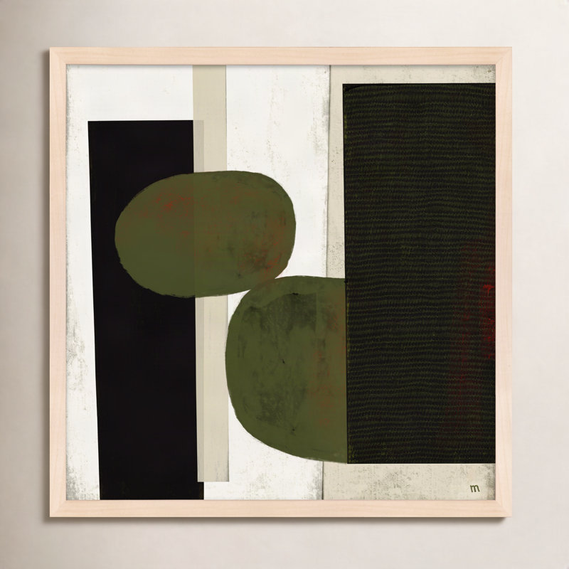 Collage 1 Painting by StudioM, 36" H x 36" W x 1.25" D, Maple Framed Paper