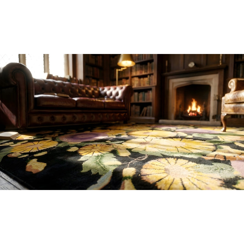 Tapis noué géométrique antique Art Deco