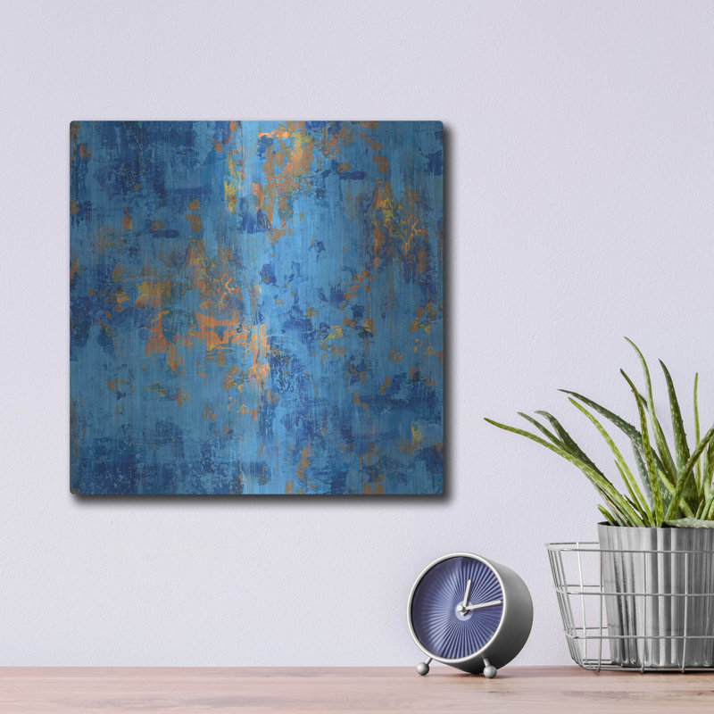 Wrought Studio™ 'Exotic Elegance Pattern 6' by Danhui Nai Metal Wall Art,, 12'' H x 12'' W