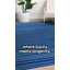Tapis bleu en laine à tissage plat Lafonda-945880022