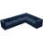 Enso Velvet L-Shaped Sectional Reversible-300675161