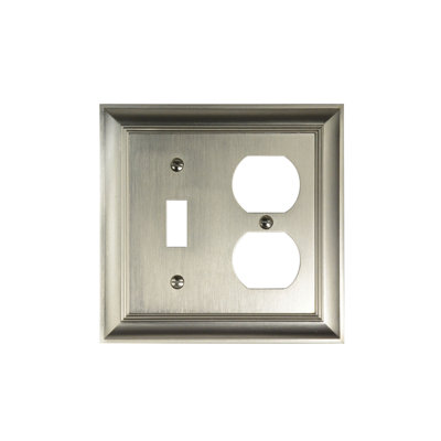 Impressions 2-Gang Toggle Light Switch Combination Wall Plate