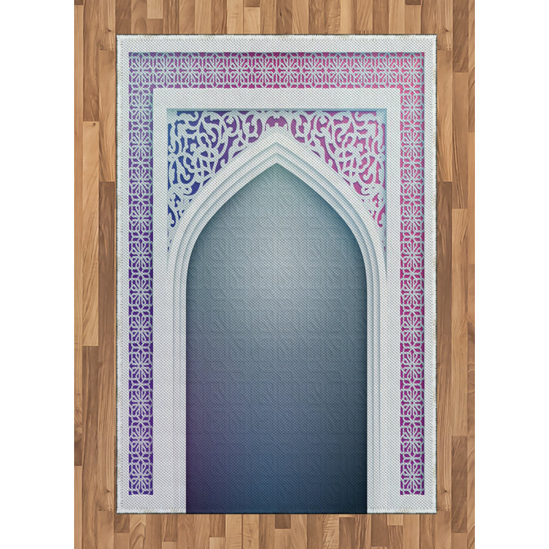 Tapis décoratif numérique à haute densité en fibres de polyester à haute densité, Rectangle— 4 pi x 5 pi 8 po