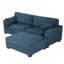 3 Seater Corduroy Corner Sofa -270401172