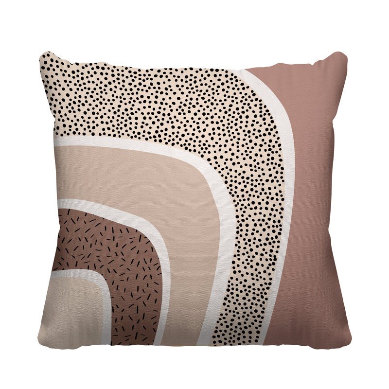 Abstract Throw Pillow, 19H" x 19W", 15H" x 15W"