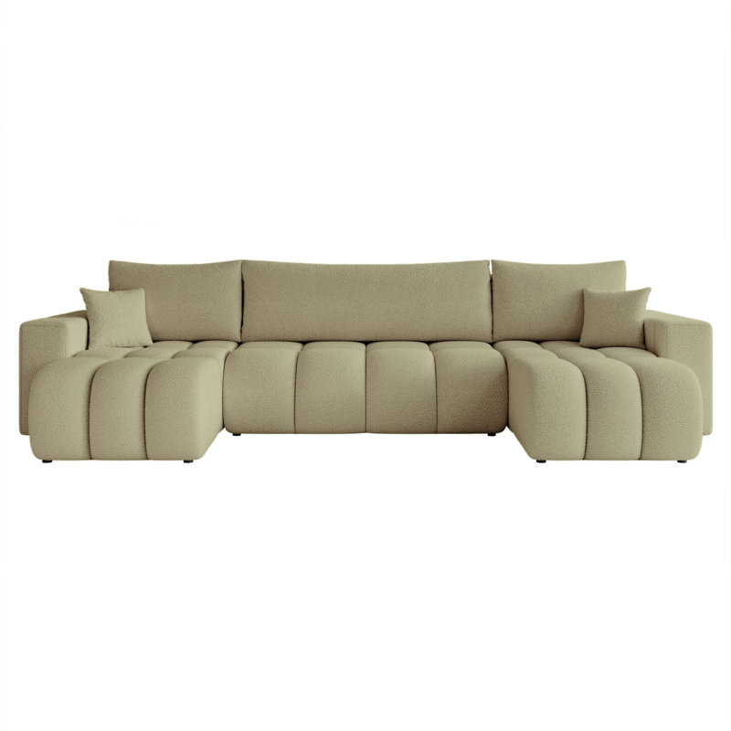 5 Seater Sofa Bed, Green