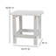 Ensemble de table d'appoint et 2 chaises de style Adirondack intérieur / extérieur Balasi-913526593