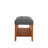 Gray Fabric And Oak Finish Comfortable Seat - 40"W X 16"D 18"H Padded Bench Practical Storage Solution & 40"X16" Design Option-1345466310