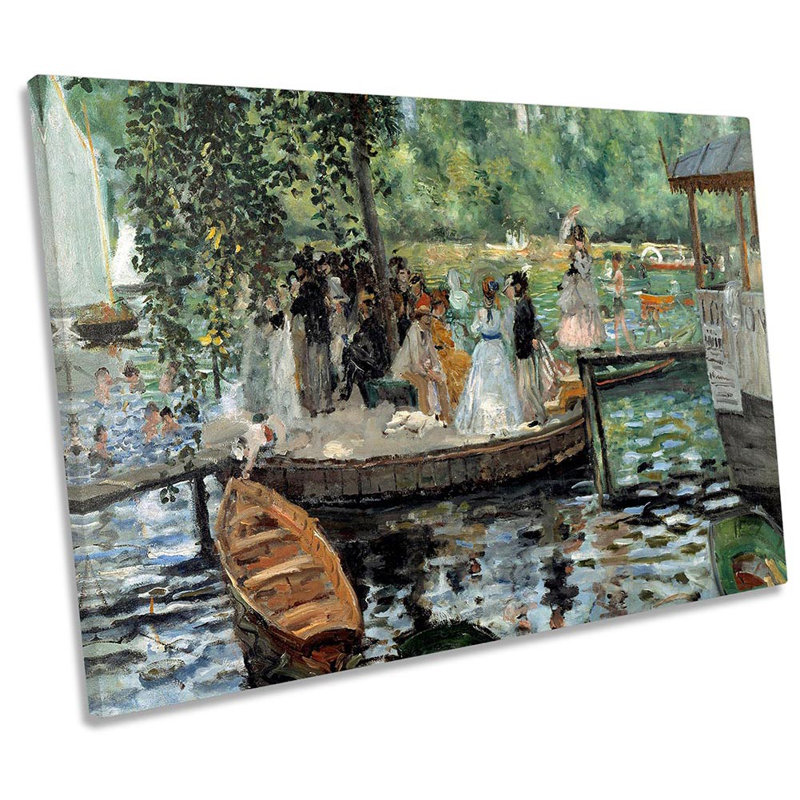 Pierre Renoir La Grenouillere - Wrapped Canvas Print, 30.5cm H x 45.7cm W x 2cm D