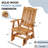 Outdoor High Back Glider Chair Set
