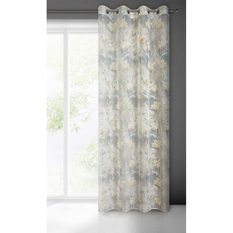 Afzal Eyelet Semi Sheer Curtain